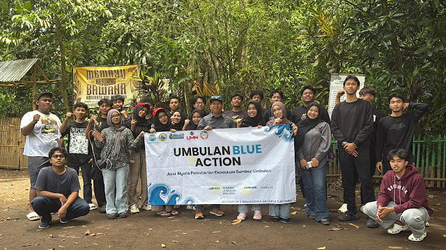 Lestarikan Mata Air, Mahasiswa Akuakultur UMM Gelar "Umbulan Blue Action" di Sumber Umbulan