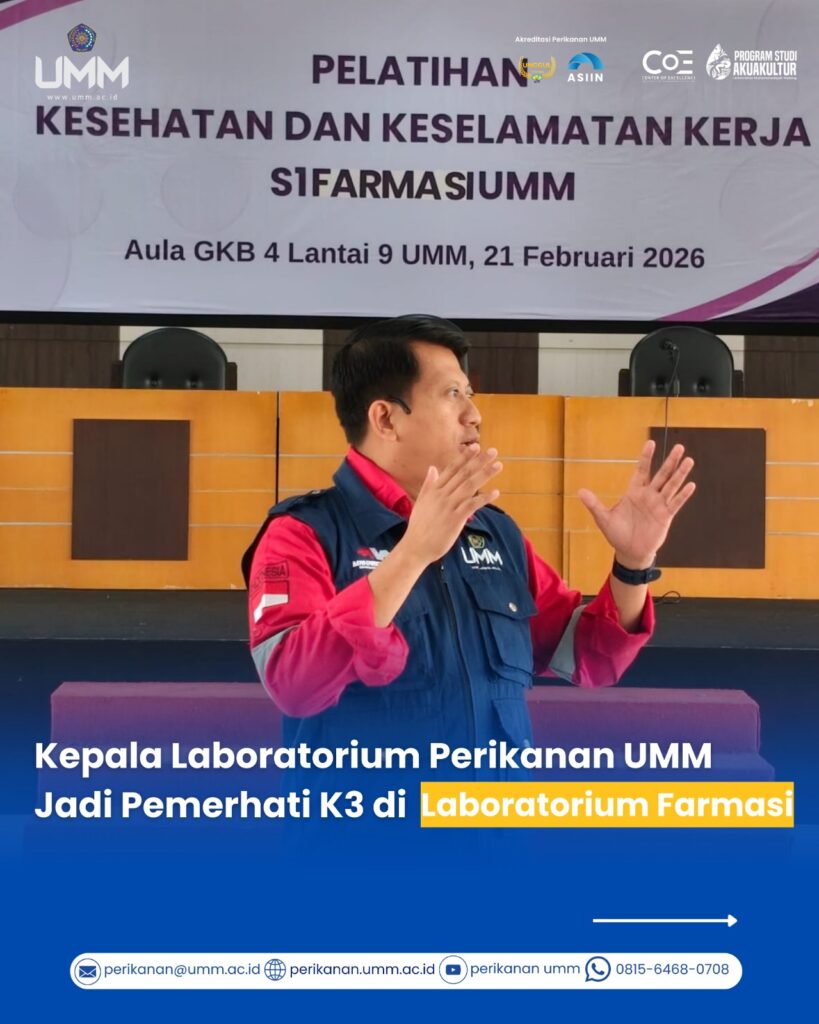 Kepala Laboratorium Perikanan UMM Jadi Pemerhati K3 di Laboratorium Farmasi