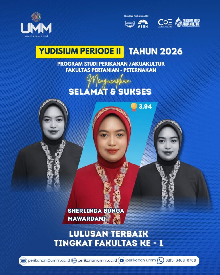 Sherlinda Bunga Mawardani Raih Predikat Lulusan Terbaik Fakultas di Yudisium UMM 2026
